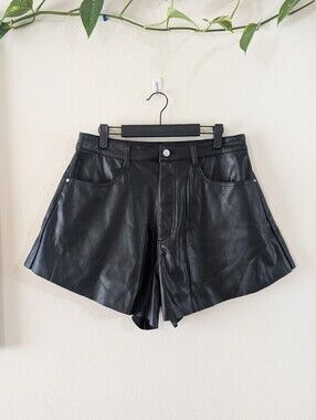 Faux Leather Shorts